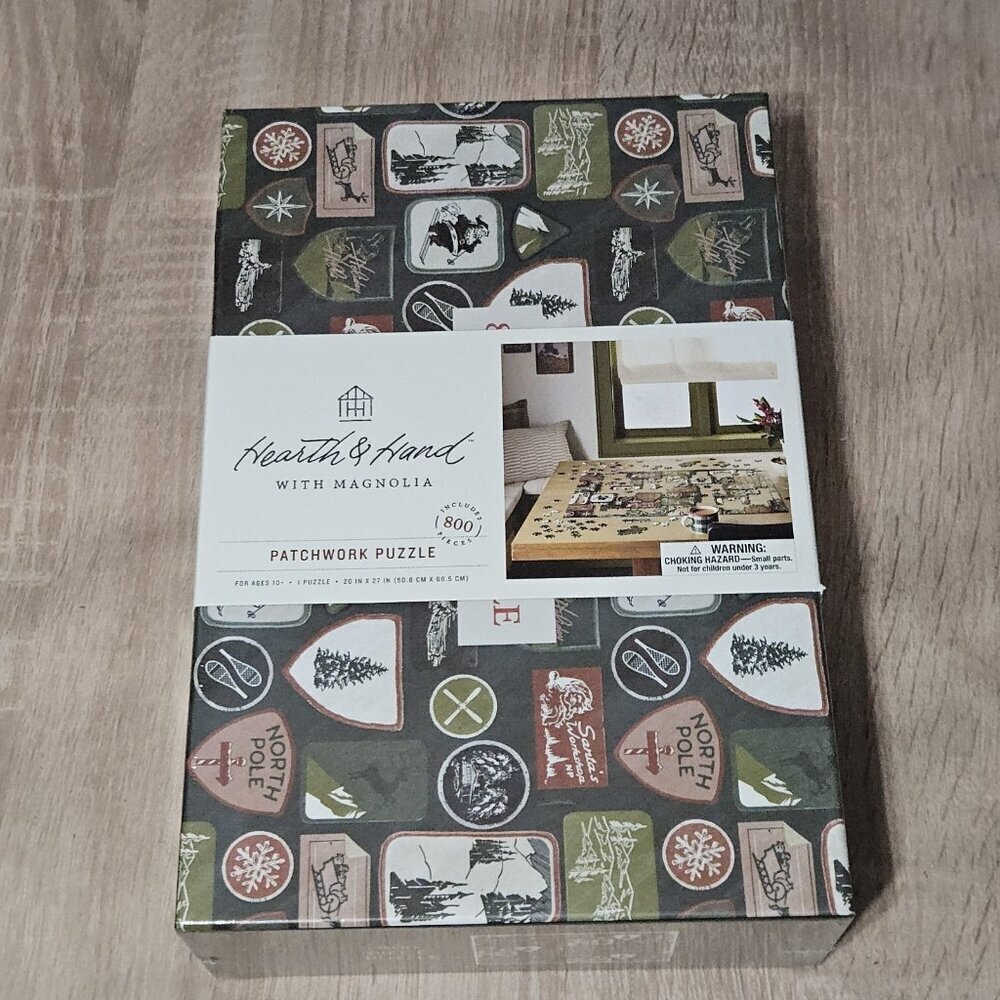 Magnolia Hearth & Hand with Magnolia 800 Piece Patchwork Puzzle NEW SEALED